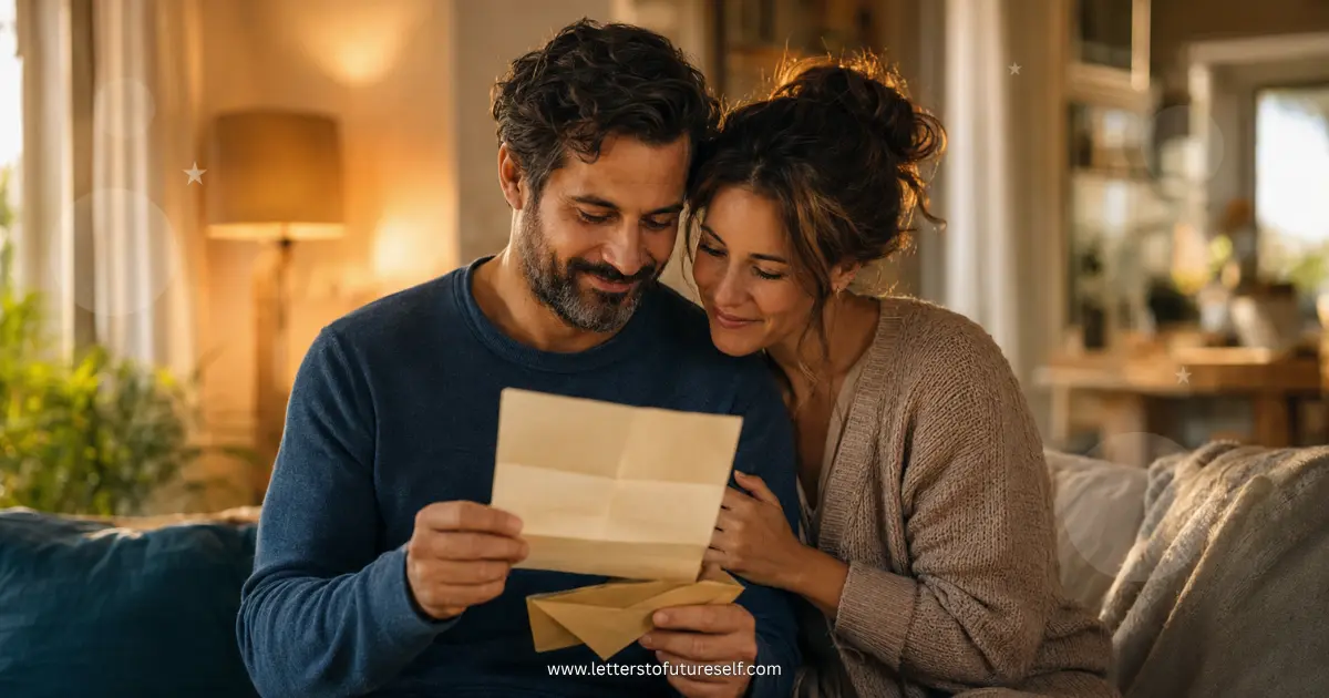 Future letter written for a partner to receive later
