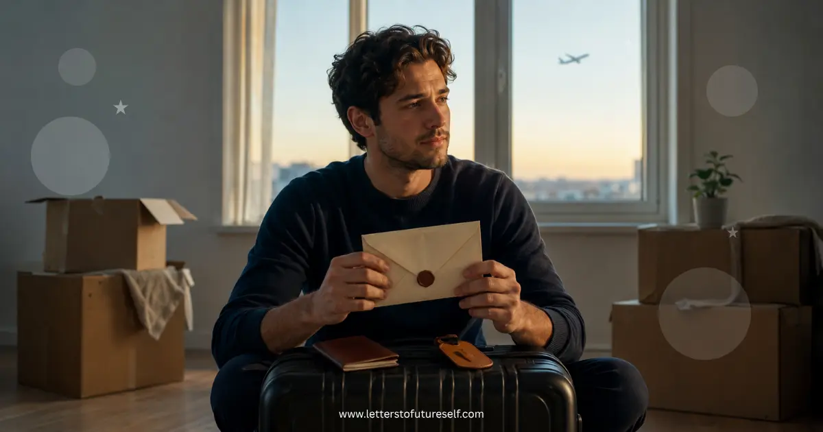 Letter written before moving abroad to preserve memories of home