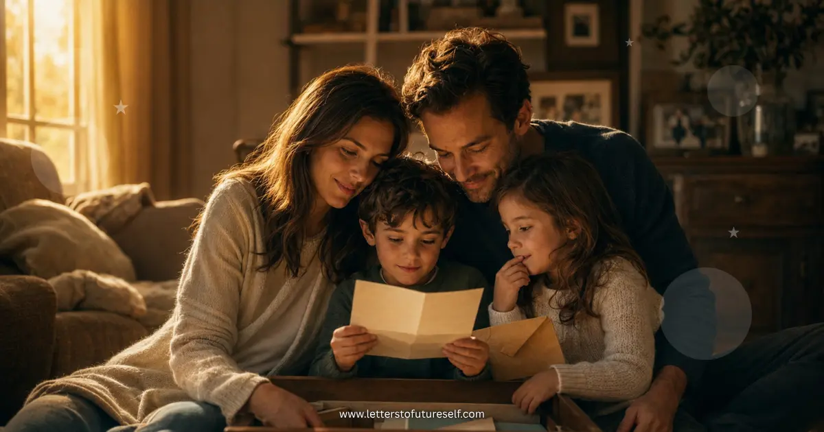 Future family letter preserving hopes, memories, and family dreams